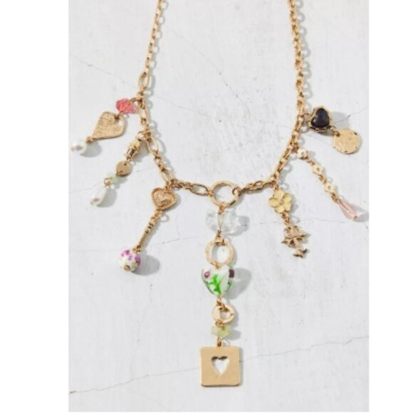 NWT Urban Outfitters Kennedy Draped Charm Necklace | One Size - Picture 3 of 6